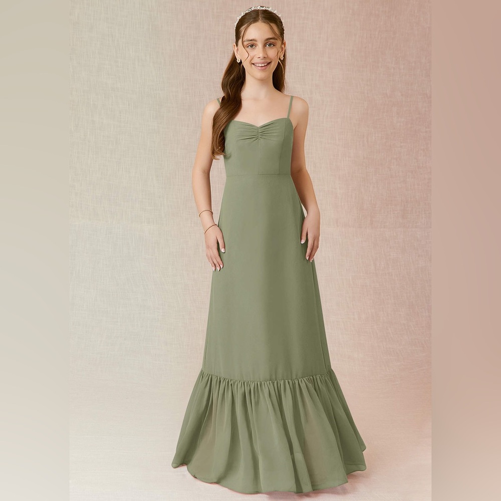 Azazie Pistachio bridesmaid dress *custom size* brand new!